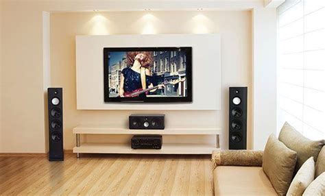 Image Result For Tv Wall With Tower Speakers Living Room Designs