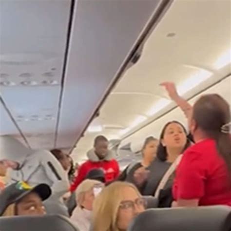 bizarre moment woman pulls down her pant mid flight to ease herself on plane aisle