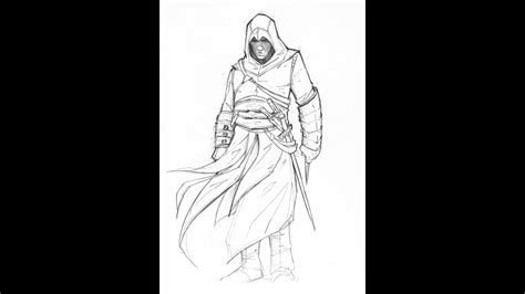 How To Draw Altair Assassin S Creed Youtube