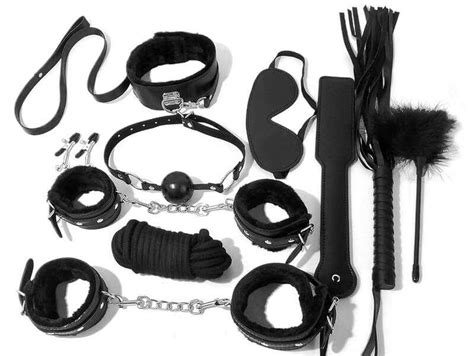 bondage set 10 pieces amazing value cheap sex toys andvibratorsanddildo where to buy sex toys