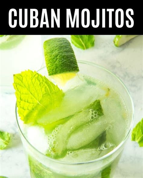 Cuban Mojitos In 2020 Skinny Mojito Recipe Mojito Recipe Low Carb Cocktails