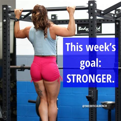 it s the start of the week and our goal is to get stronger comment on how you will get stronger