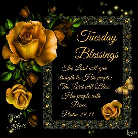 Tuesday Blessings Images And Quotes Printable Template Calendar