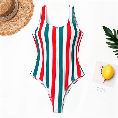 Ruuhee Sexy One Piece Swimsuit Summer Beachwear Push Up Bathing Suit