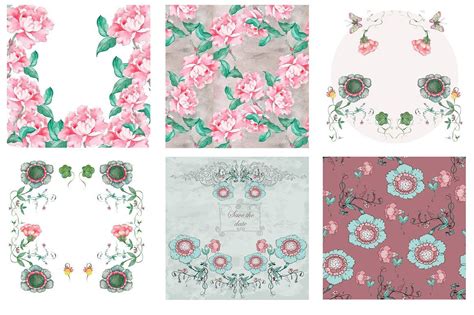 Chinoiserie watercolor set. Part I | Watercolor pattern, Watercolor background, Watercolor peonies