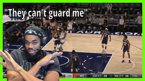 Karl Anthony Towns Breaking Down The St Preseason Game Youtube