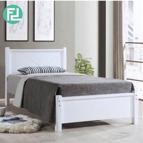 Wido single wooden bed frame product video (bed1)wido. ALEXANDER SB139 wooden single bed frame-white/ katil ...