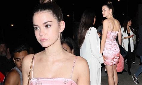 Maia Mitchell Is Pretty In Pink In Hollywood Daily Mail Online