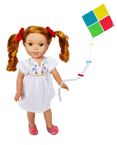 My Brittanys Kite Flying Outfit Fits Wellie Wisher Dolls Wellie