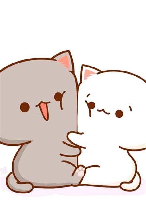 Kawaii Wallpaper Kawaii Couple Chibi Couple Cat Couple Chibi
