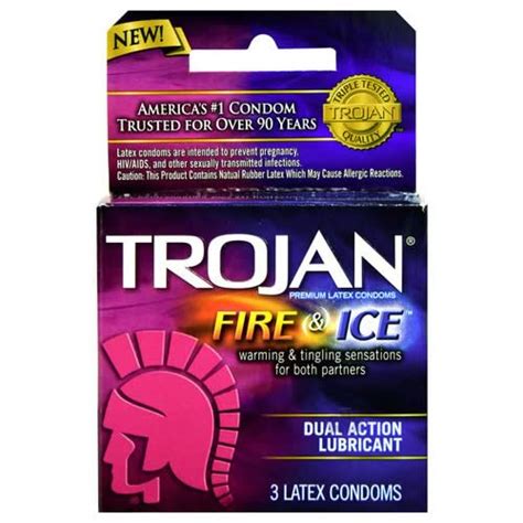 Trojan Pleasures Fire And Ice 3pack Wt T96003