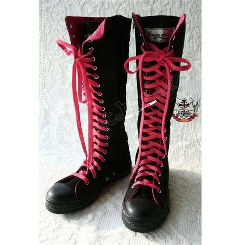 20 Hole Rtbu Punk Emo Knee Hi Sneaker Canvas Boot Rebelsmarket