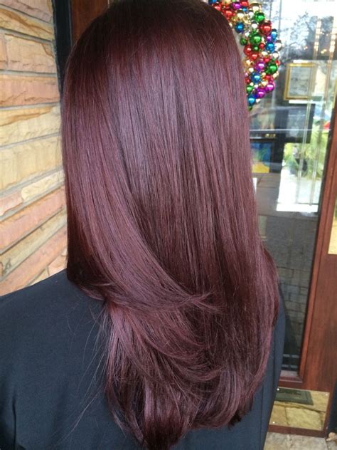 Mahogany Violet Hue Haircolor Done By Me ️ Mahogany Hair Hair