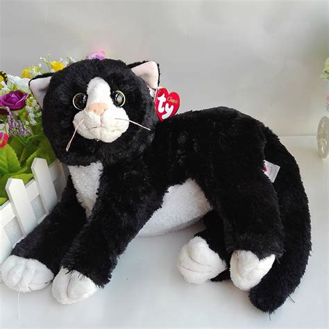 40cm Original Ty Classic Cat Plush Toy Stuffed Animal Doll Shadow The