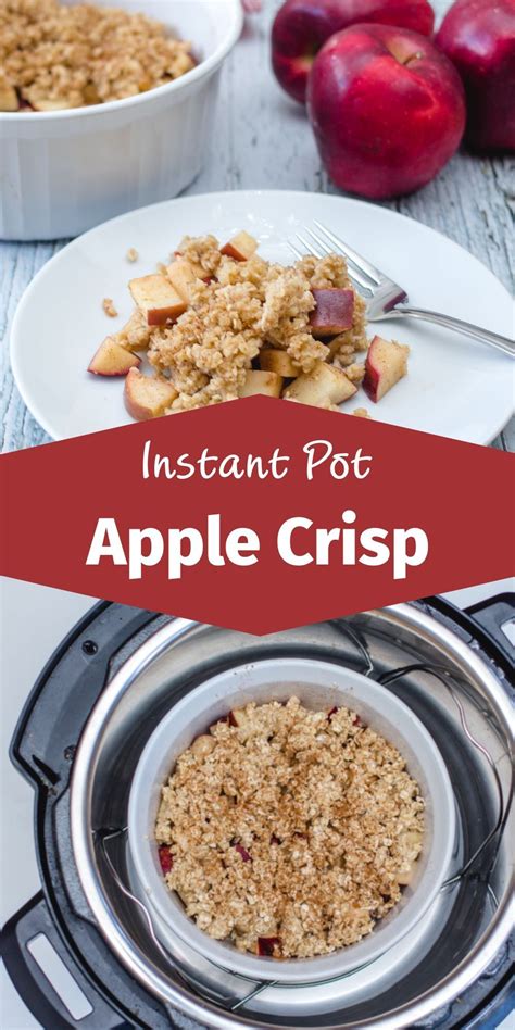 This paleo instant pot apple crumble is a healthy and delicious fall treat. Instant Pot Apple Crisp | Recipe in 2020 | Easy apple ...