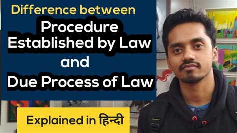 Difference Between Procedure Established By Law And Due Process Of Law