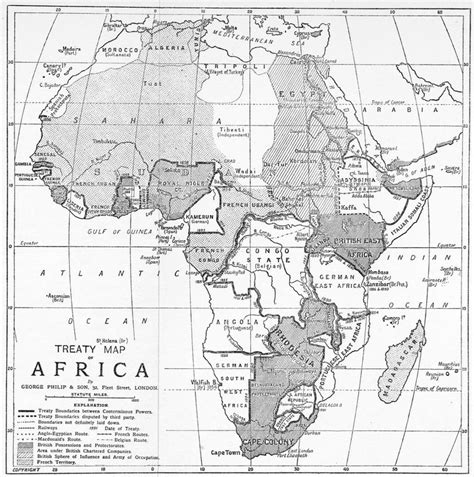 Treaty Map Of Africa Nypl Digital Collections
