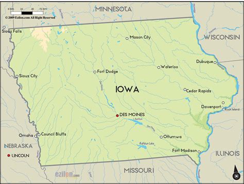 Iowa Map Travelsfinderscom