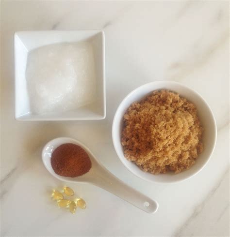 Homemade Body Scrub With Coconut Oil And Brown Sugar