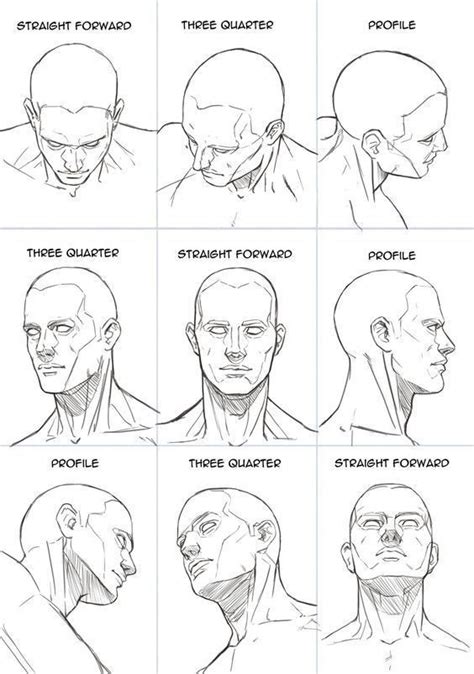 Head Angle Face Reference Рисование головы Рисунки лица Нарисовать лица