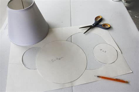 Put your template lampshade on a large piece of paper and trace. How to Make a Lampshade from Scratch (with Pictures) | eHow