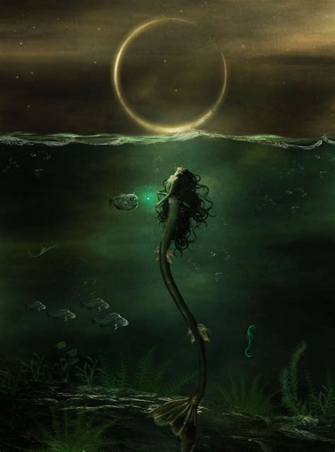 The Dark Siren By Carlos Quevedo On Deviantart Fantasy Mermaids Dark Mermaid Mermaid Art