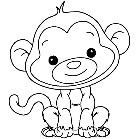 Mewarnai Gambar Monyet