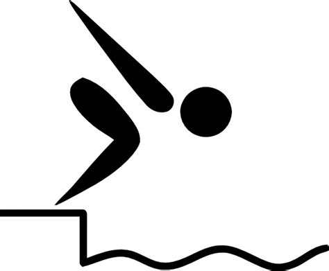 Olympic Sports Swimming Pictogram Clip Art Free Vector In Open Office