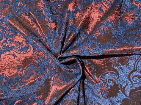 Yard house gift card balance. NEW Designer Damask Burnout Chenille Velvet Fabric - Blue ...