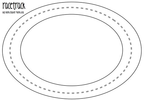 Race Track Template Printable Printable Word Searches