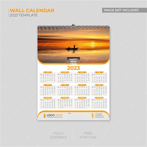 Premium Vector Modern Wall Calendar 2022 Template Design