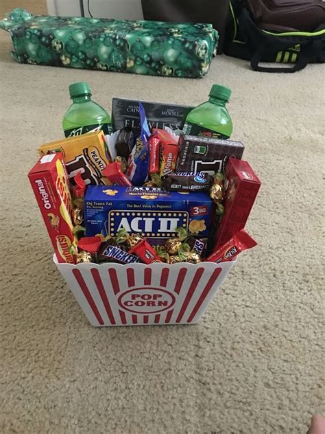 We want the kids to be on screens less, right? Popcorn Hamper | 19 DIY Movie Night Ideas for Teens that ...