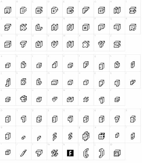 Fontstruct pixel script full font name: 3D Thirteen Pixel Fonts Font Download