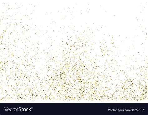 Gold Glitter Texture White Rectangle Royalty Free Vector