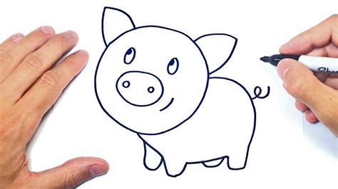 Cómo Dibujar Un Cerdo Paso A Paso Dibujo De Cerdo
