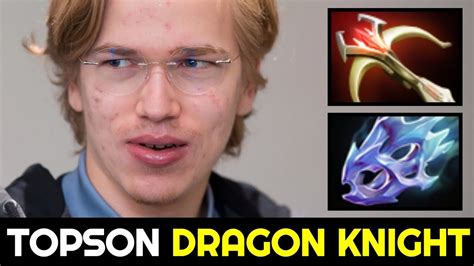 Topson Dragon Knight With Daedalus And Moon Shard Crazy Damage Build Dota