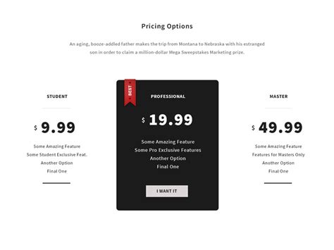25 Creative Pricing Table Designs For Inspiration Hongkiat
