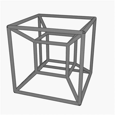 Hypercube Cube 3d Model