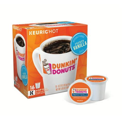Dunkin Donuts French Vanilla Keurig Single Serve K Cup Pods Light