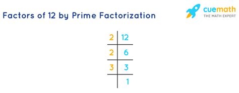 Factors Of 12 Find Prime Factorizationfactors Of 12