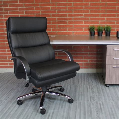 Boss Office Big And Tall Leather Swivel Executive Office Chair B994 Bk