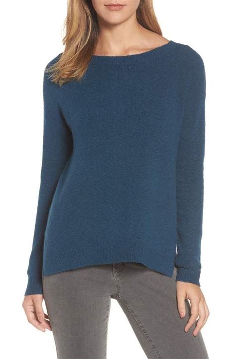 Caslon® Back Zip Highlow Sweater Nordstrom High Low Sweaters Sweaters Step Hem