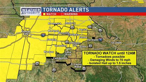 Tornado Watch Issued For Much Of Mid Missouri Through Friday Night Krcg