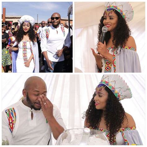 beautiful bride in a white modern off shoulder ndebele dress with cape and isicholo hat while