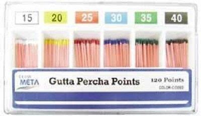 Meta Gutta Percha Points Size Color Coded Special Taper Box Dental Ebay
