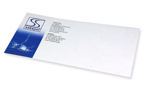 Envelopes With Company Print With Logo Designer Printing House Szczecin