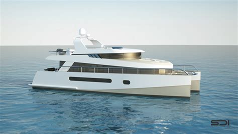 Luxury Catamaran Alu Marine To Built A 65 Foot Trawler Catamaran