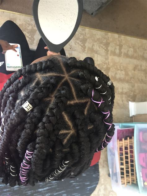 Triangle Large Box Braids Braids By G