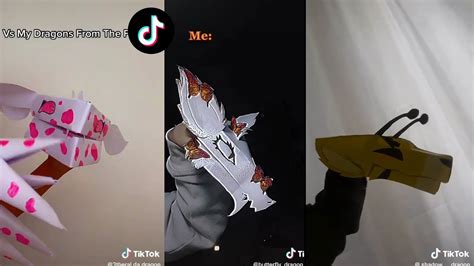 Dragon Puppet Crafts Paper Dragon Tiktok Compilation 110 Youtube