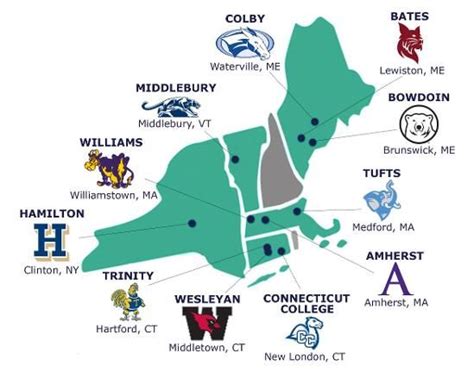 Colleges In New England Map System Map